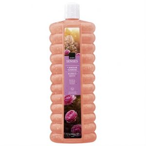 Avon Senses L’Amour Sunrise Bubble Bath – Rose & Amber Scent (1L)