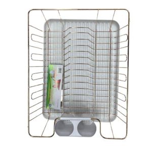 Dish Rack Drainer With Drip Tray (Grey)