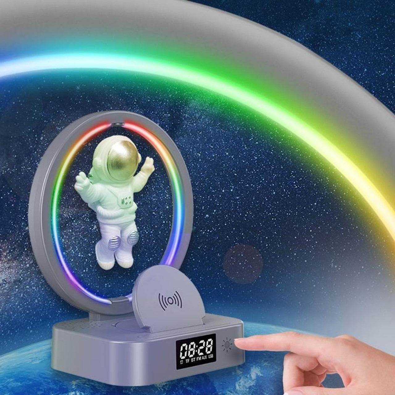 Magnetic Levitation Astronaut TWS Bluetooth Speaker Clock Magnetic Levitation Astronaut TWS Bluetooth Speaker Clock - Image 2