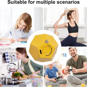 rotating cube clock for desk and kitchen