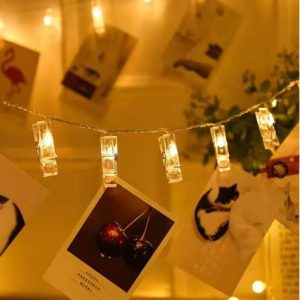 photo peg string light (20l)(3m)(yellow)