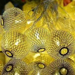 rice ball decorative string lights (10l)(3m)(yellow)