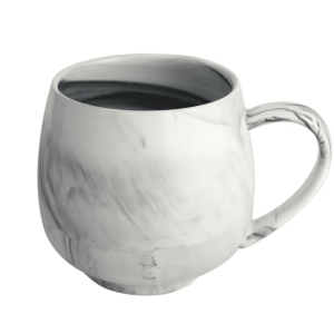 round ceramic marble coffee cup (350ml)