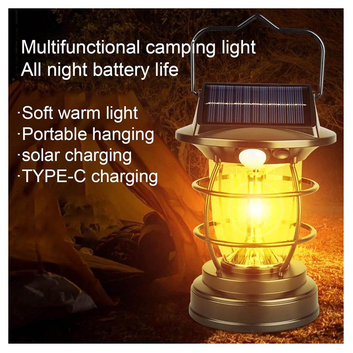 multifunction camping solar lantern