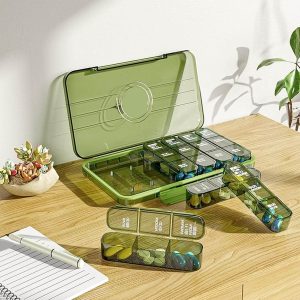 large on the go capacity pill organiser