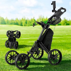 four wheel golf push cart