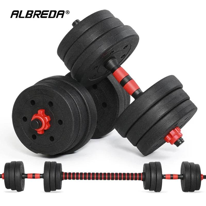 home gym adjustable dumbbell/barbell set (20kg)