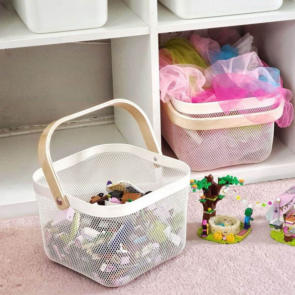 Steel Wire Basket With Handle (Small) Steel Wire Basket With Handle (Small) - Image 6