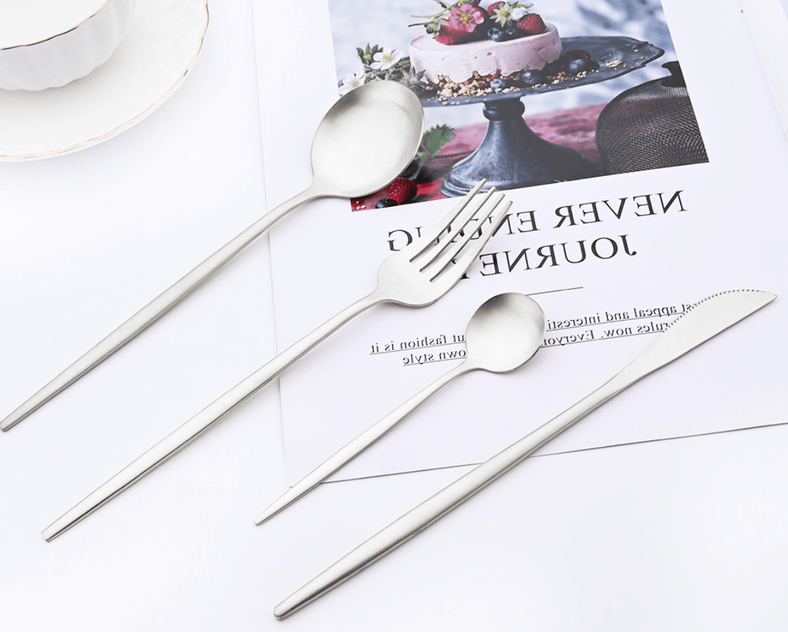 Polished Cutlery Set (24 pcs)(Silver) Polished Cutlery Set (24 pcs)(Silver) - Image 2