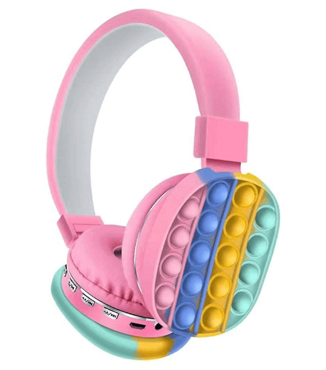 bluetooth pop it headphones (pink) bluetooth pop it headphones (pink)