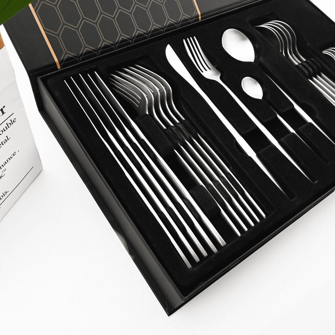 Polished Cutlery Set (24 pcs)(Silver) Polished Cutlery Set (24 pcs)(Silver) - Image 3