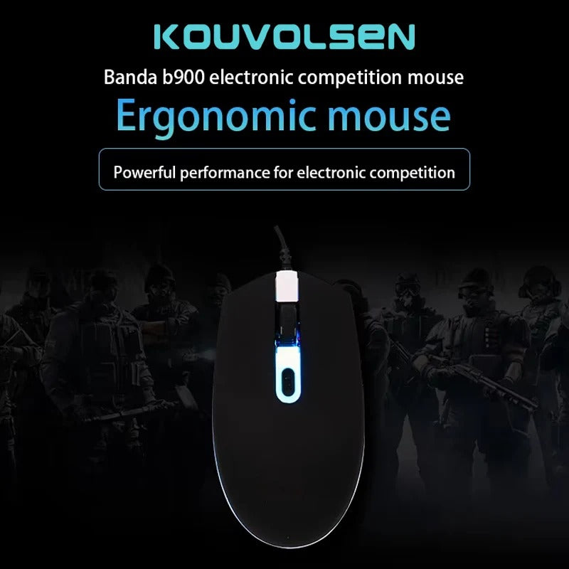 usb illuminated wired mouse