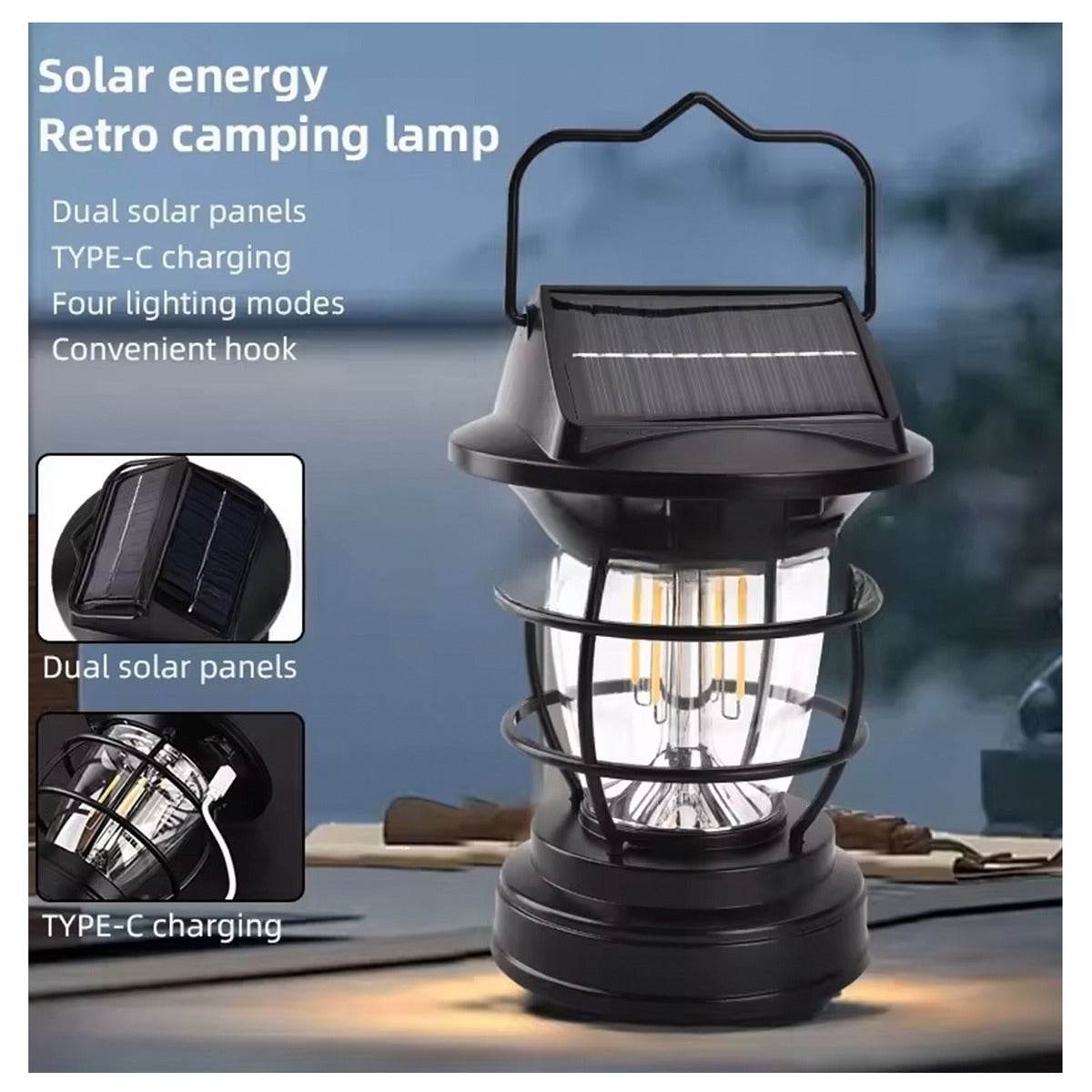 multifunction camping solar lantern