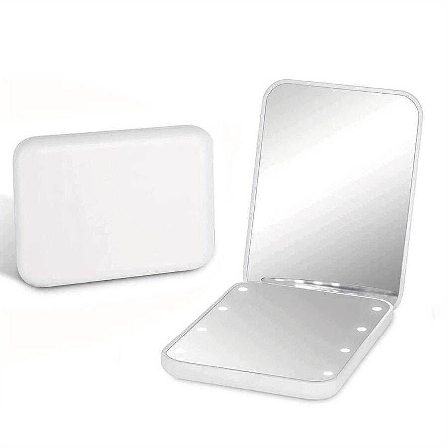 Portable Handheld Foldable Led Light Makeup Mirror Portable Handheld Foldable Led Light Makeup Mirror - Image 8