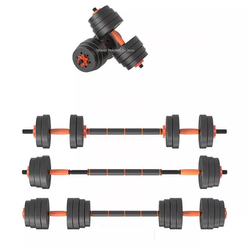 home gym adjustable dumbbell/barbell set (20kg)