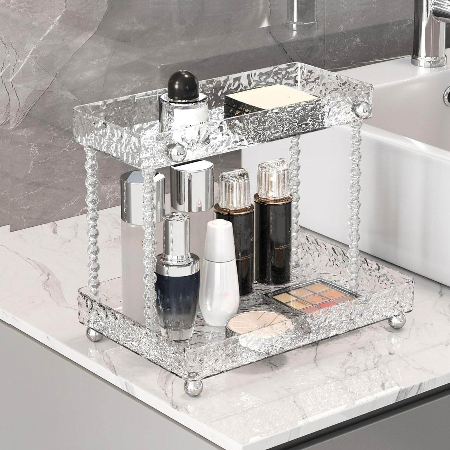 bathroom make up organiser (2 tier) bathroom make up organiser (2 tier)
