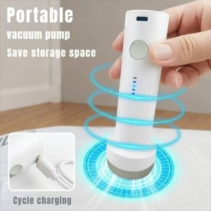 wireless vacuum compression pump for storage bags