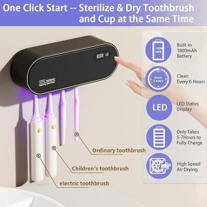 intelligent sterilization toothbrush holder