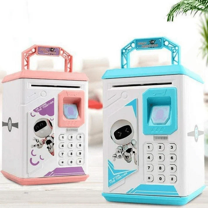 Fingerprint Electronic Piggy Bank – Secure ATM‑Style Savings Box for Kids