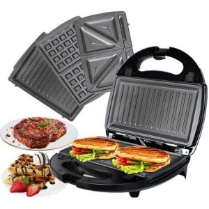3in1 sandwich waffle steak maker