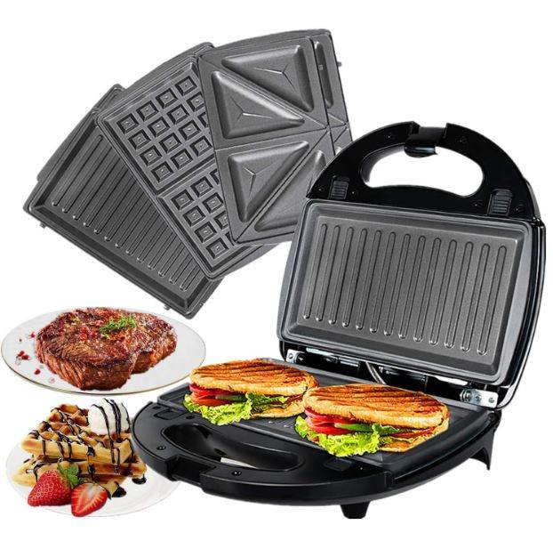 3in1 sandwich waffle steak maker
