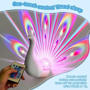 peacock projection lamp