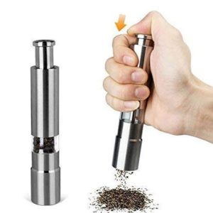 stainless steel portable manual pepper grinder mill