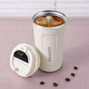 smart vacuum travel flask with digital display (500ml)