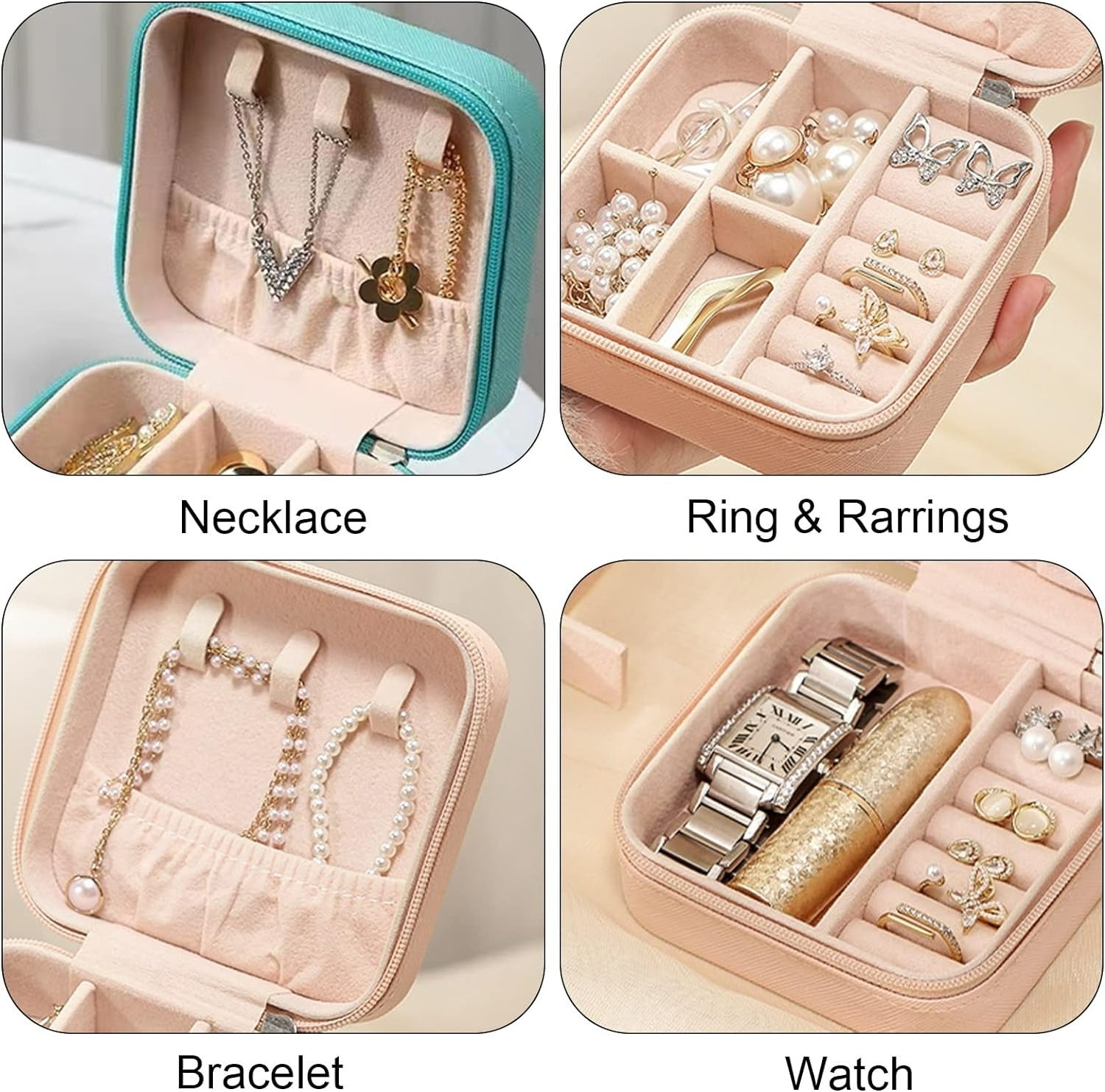 travel jewellery organiser storage case