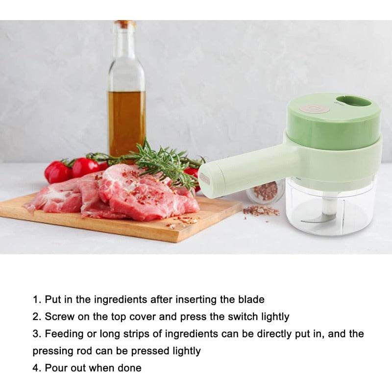 4in1 electric handheld vegetable cutter 4in1 electric handheld vegetable cutter
