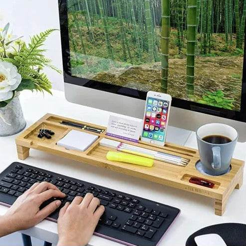 laptop monitor riser and desk organiser laptop monitor riser and desk organiser