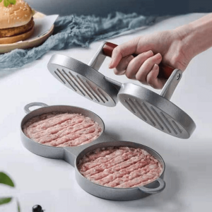 double hamburger press