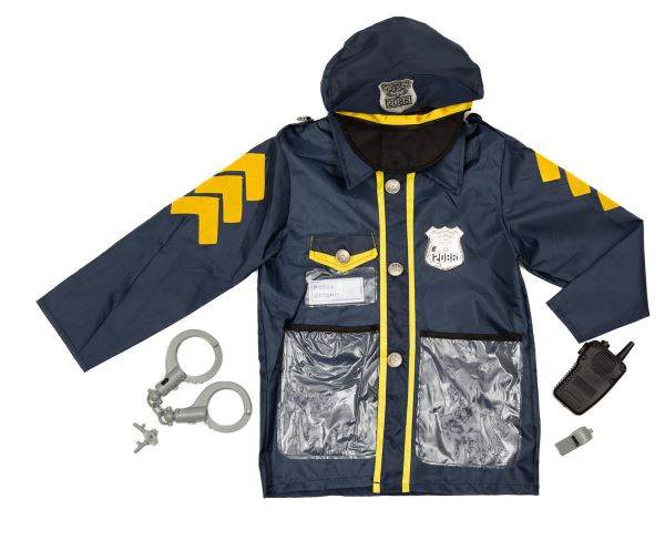 police officer costume for children (3 8 years)