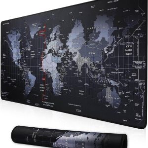 large anti slip world map mouse pad
