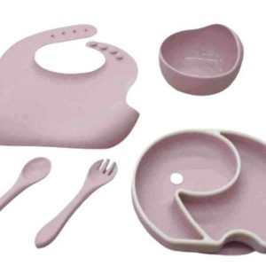 Baby Silicone Elephant Bib (5 pcs)