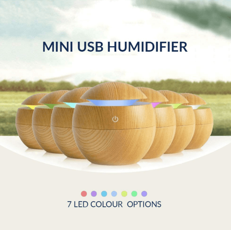 mini round led ultrasonic aroma humidifier (130ml) mini round led ultrasonic aroma humidifier (130ml)