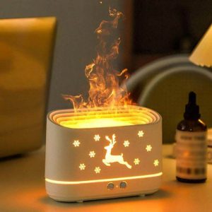 Deer Flame Humidifier With Atmosphere Light