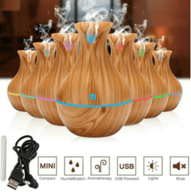 Mini Vase Ultrasonic Aroma Humidifier (150ml) Mini Vase Ultrasonic Aroma Humidifier (150ml) - Image 2