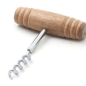 wooden grip corkscrew