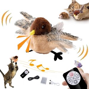 interactive electronic bird toy for cats