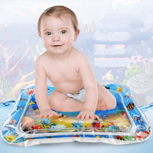 rectangular tummy time inflatable water play mat