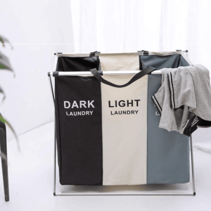 Foldable Sorting Laundry Basket (3 Compartment)