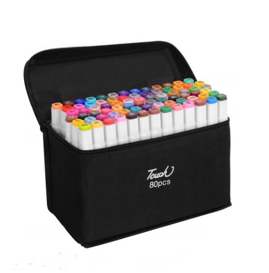 coloured dual marker and highlighter pen set (80 pcs) coloured dual marker and highlighter pen set (80 pcs)
