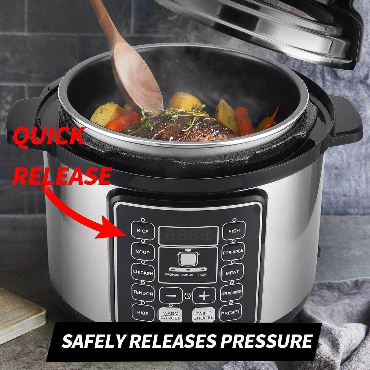silver crest 6l digital smart pressure cooker silver crest 6l digital smart pressure cooker