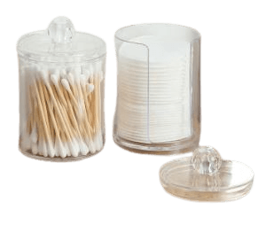 Cotton Swab And Cotton Pad Cosmetic Organiser