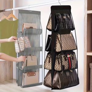 dustproof oof handbag organiser hanger (8 grid)