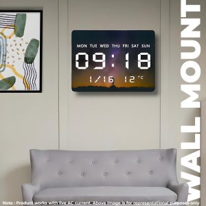led acrylic planet digital wall clock