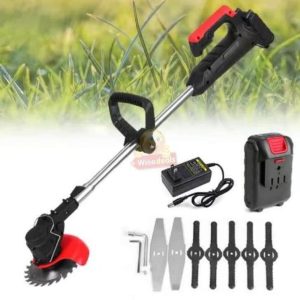rechargeable lawn mower and grass cutter with accessories (24v)