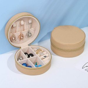 Round Jewellery Storage Box