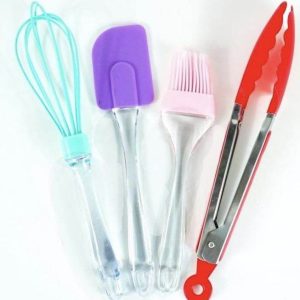 silicone baking utensil set (4 pcs)